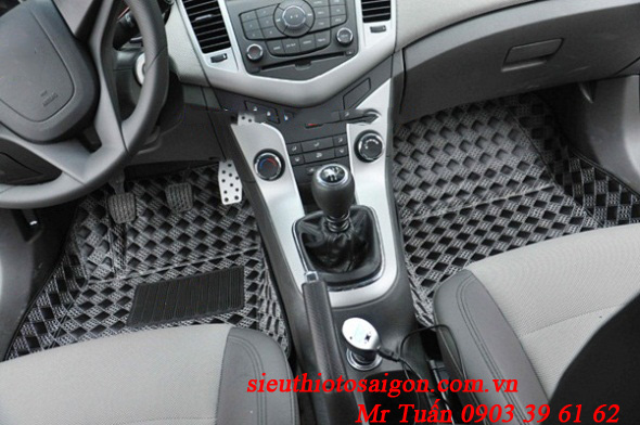 Thảm Lót Sàn 4D Màu Đen - Hyundai Santafe