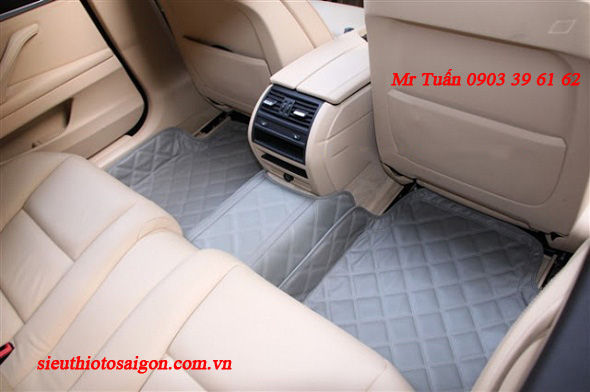 Thảm Lót Sàn 4D Màu Đen - Hyundai Santafe